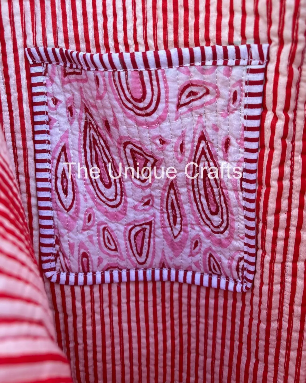 100% Cotton Tote Bag Shoulder Bag Quilted Cotton Handprinted Reversible Tote Bag For Shopping Grocery & Beach Bag Picnic Bag