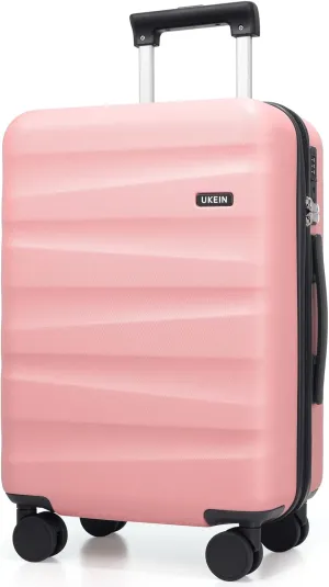 20Inch Carry-On Luggage, Lightweight PC HardShell Suitcase with 360° Spinner Wheels, TSA-Approved, Durable Airline Approved Rolling Luggage with Telescoping Handle, Ideal for 3-4 Day Travel