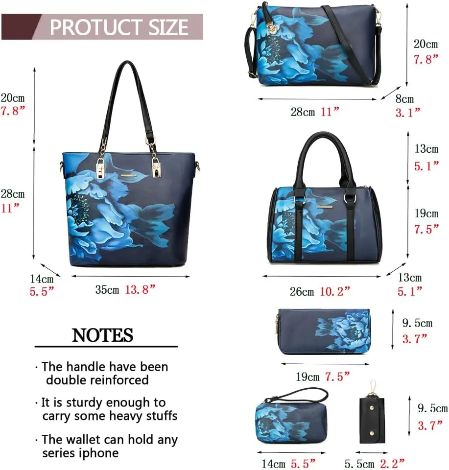 2E-youth Designer Purses and Handbags for Women Satchel Shoulder Bag Tote Top Handle Bag