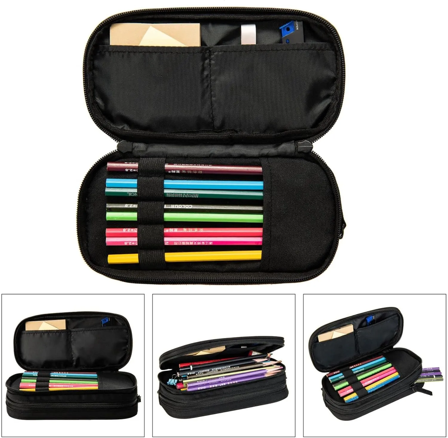 3-In-1 Backpack Bookbag Set,Pink Poodles Dogs Print Casual Travel Backpacks,With Pencil Case Pouch, Lunch Bag