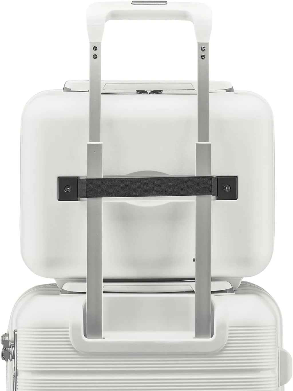 4 Piece Luggage Sets,Hardshell Lightweight Suitcase with Spinner Wheels & TSA Lock,Expandable Carry On Luggage Set,Travel Luggage Set for Women Men Family White