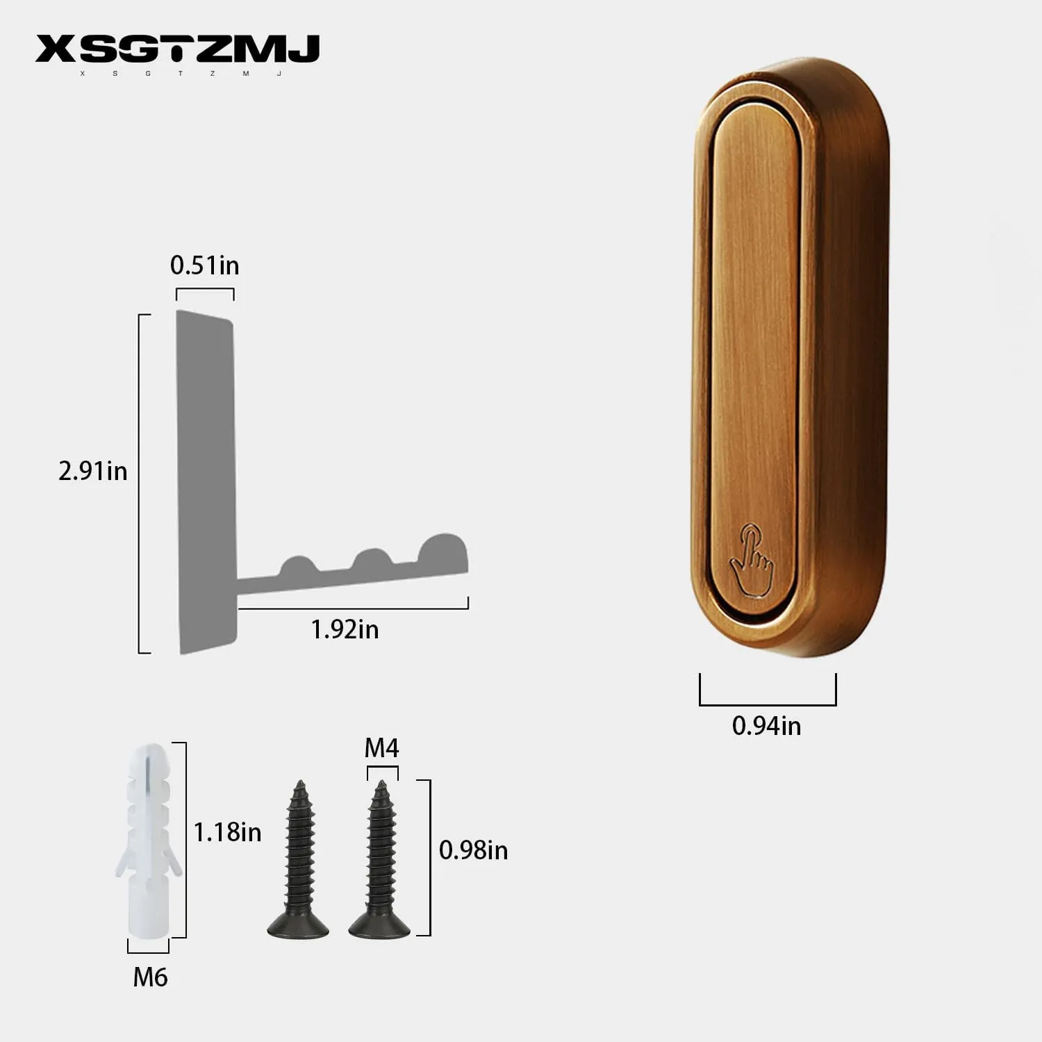 4PCS Foldable Invisible Hook Zinc Alloy Bathroom Wall Hook Retractable for Closet Scarf Hat Robe Key Purse Bag Folding Hooks Minimalist Style (Bronze)
