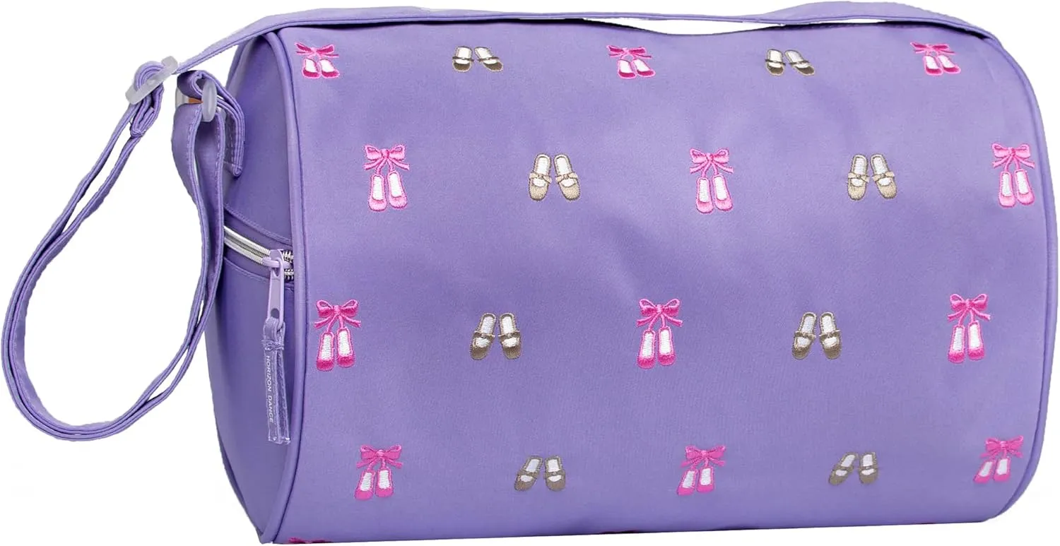 5607 Daisy Embroidered Ballet and Tap Dance Small Duffel Bag