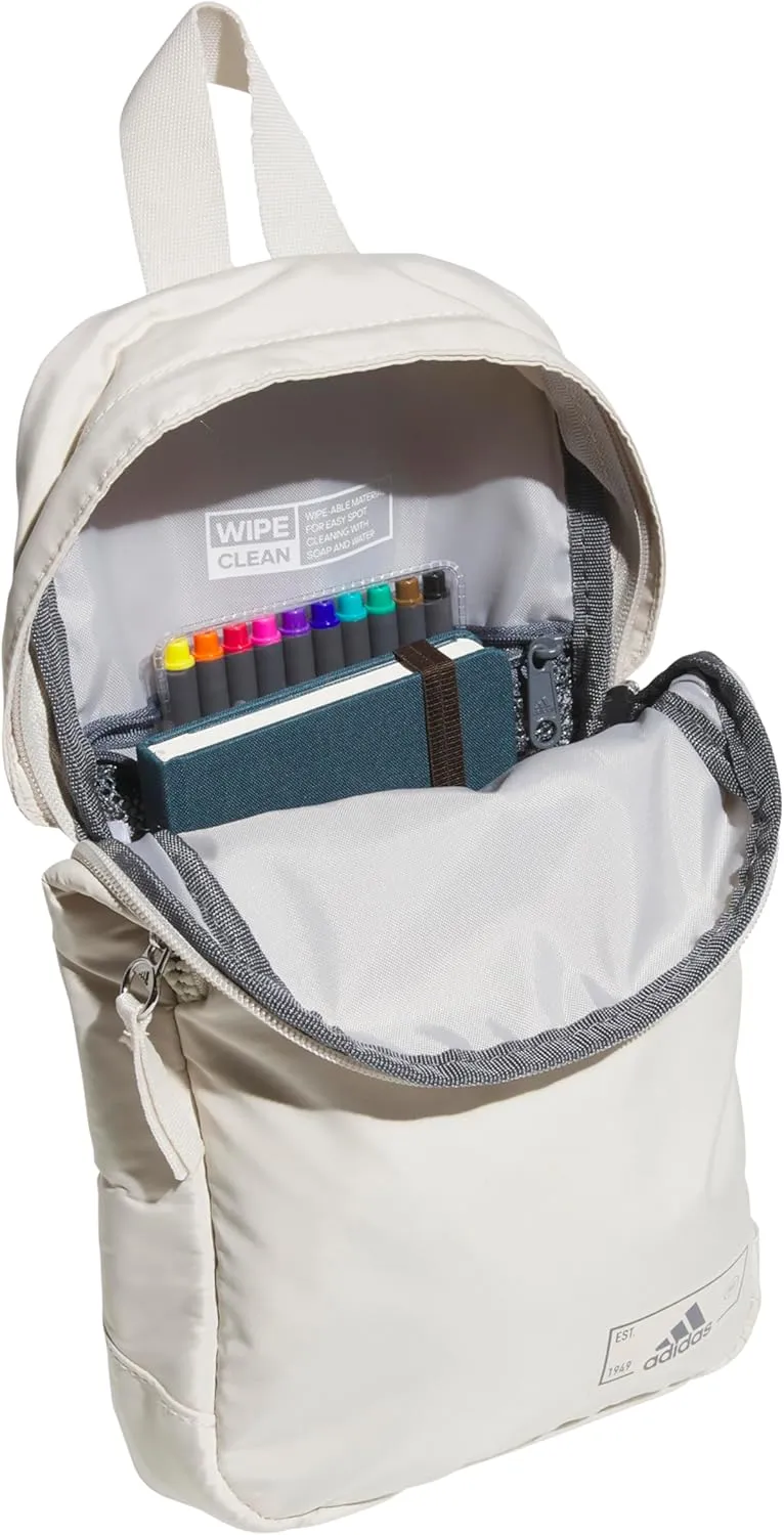 adidas Essentials Sling Small Crossbody Bag for Women and Men (5L), Alumina Beige/Grey Four/2.0, One Size