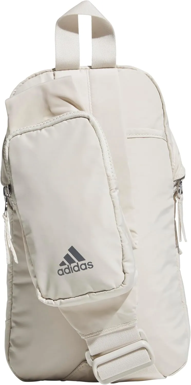 adidas Essentials Sling Small Crossbody Bag for Women and Men (5L), Alumina Beige/Grey Four/2.0, One Size