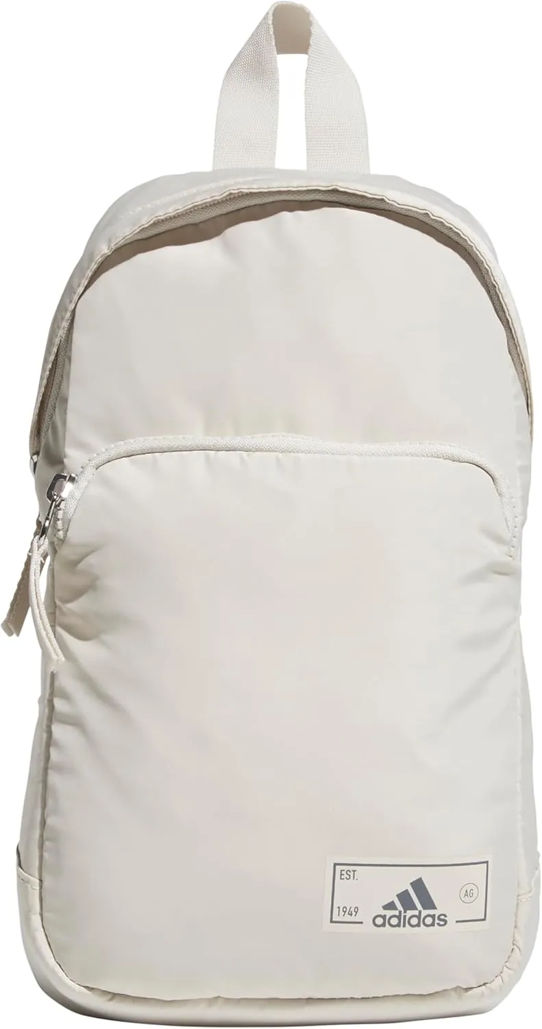 adidas Essentials Sling Small Crossbody Bag for Women and Men (5L), Alumina Beige/Grey Four/2.0, One Size