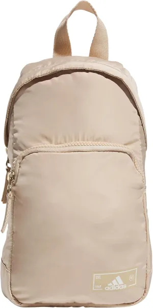 adidas Essentials Sling Small Crossbody Bag for Women and Men (5L), Magic Beige/Off White/Gilver/2.0, One Size