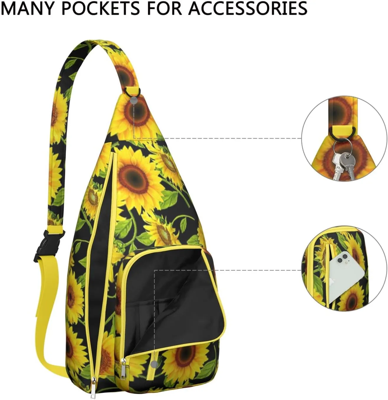 Adjustable Strap Crossbody for Women, Lightweight & Stylish Floral Design