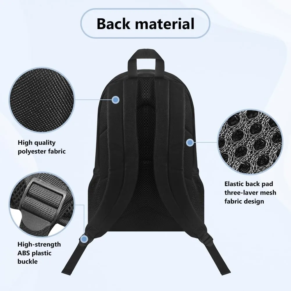 Aesthetic Dragonfly Backpack for Teen Girls 4PCS Middle School Bag Lunch Box Water Bottle Holder Set Large Capacity Book Bags Rucksack Hiking Outdoor Travel Daypack Laptop Bag