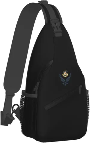Air Force Civil Air Patrol Sling Bag for Men, Small Crossbody Sling Bags, Mini Water Resistant Shoulder Daypack for Travel, Anti Thief Chest Bag for Hiking