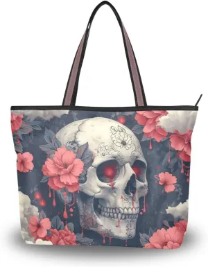 ALAZA Vintage Rose Floral Women Tote Bag Handbag Large Capacity Shoulder Bags