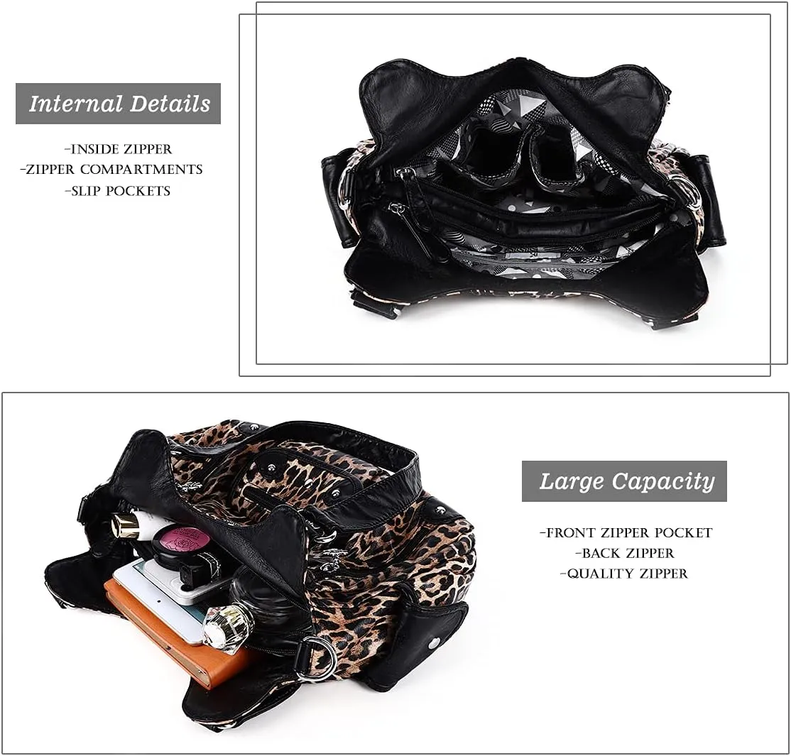 Angel Barcelo Womens Purses and Handbags PU Leather Shoulder Bag Fashion Hobo Bags for Girls