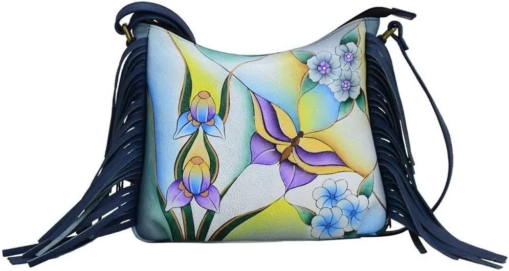 Anna by Anuschka Fringed Large Crossbody