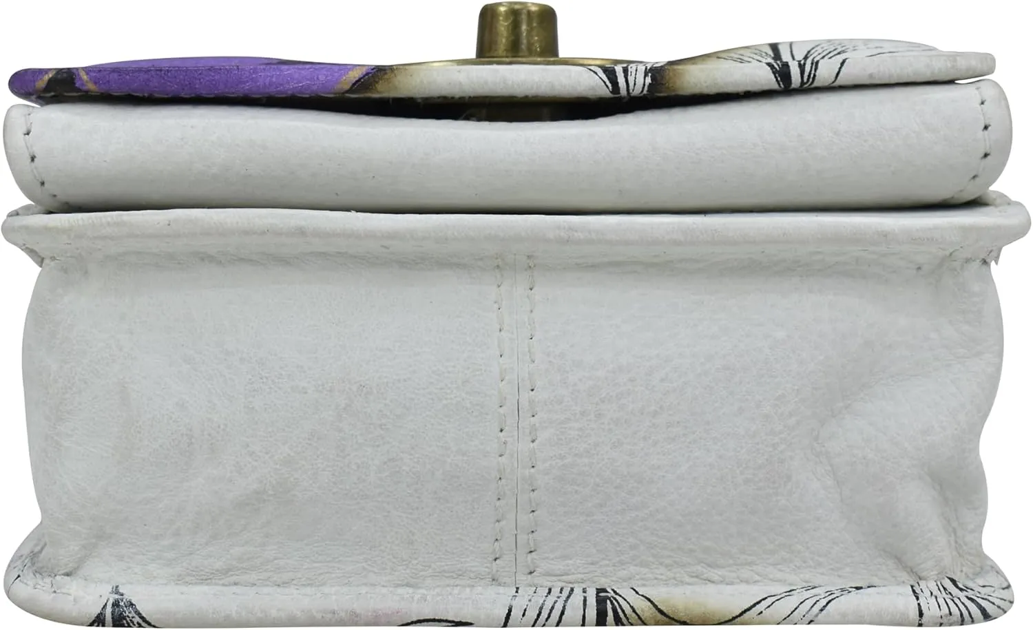 Anna by Anuschka Women's Hand-painted Leather Flap Convertible Crossbody Belt Bag