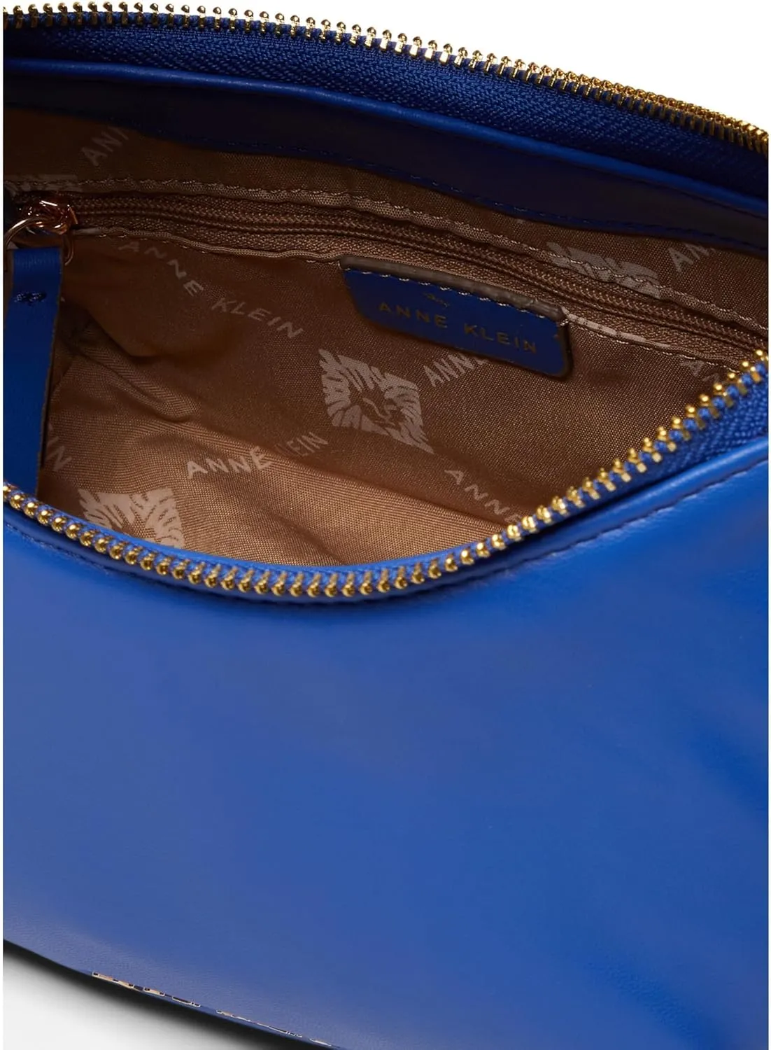 Anne Klein Convertible Crescent Shoulder Bag w/Braided Trim