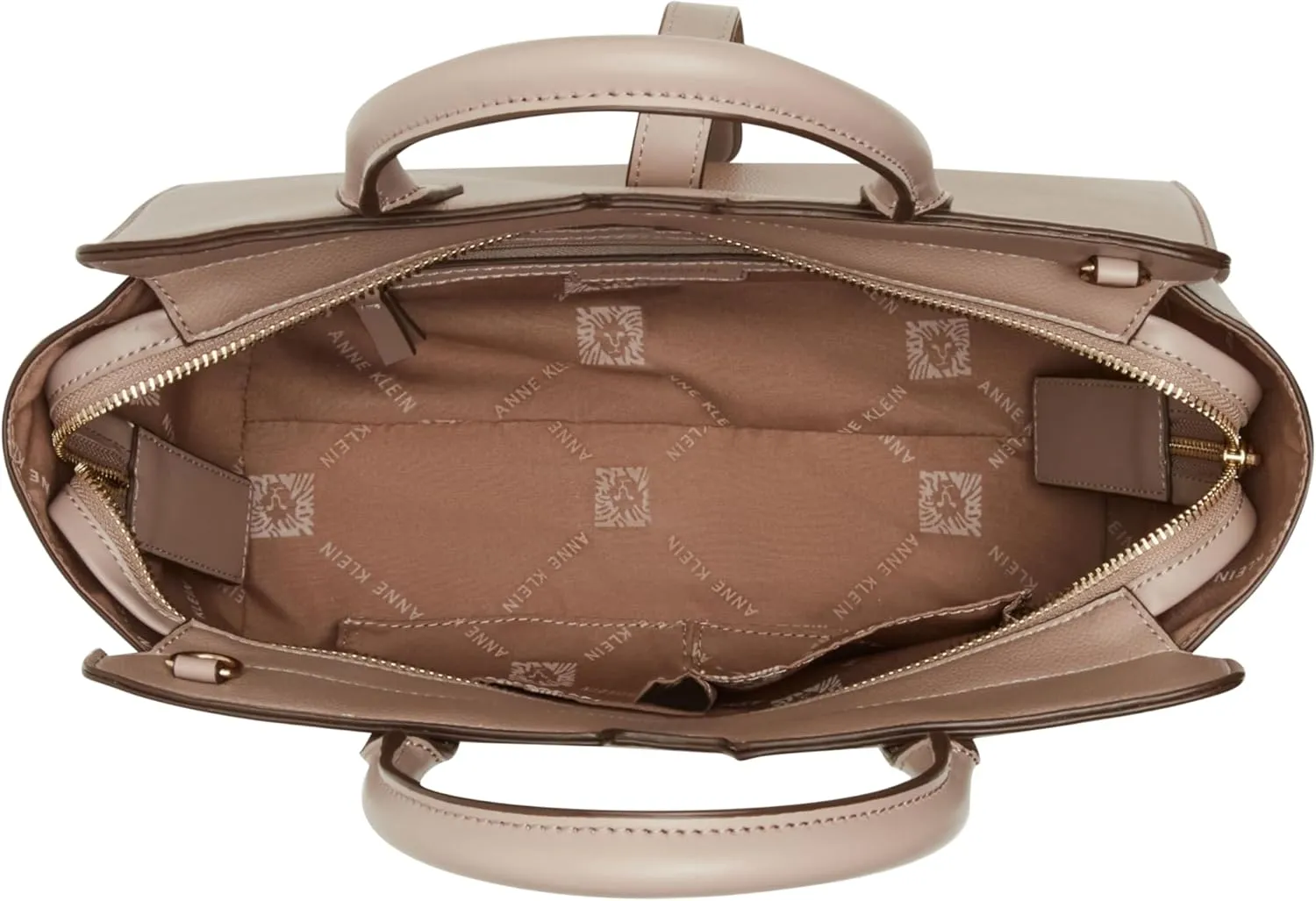 Anne Klein Sculpted Buckle Satchel with Convertible Strap