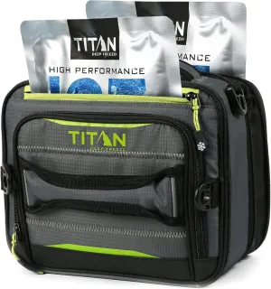 Arctic Zone Titan Deep Freeze Fridge Expandable Insulated Horizontal Lunch Pack, Grey