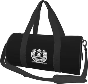 Arms of the Islamic Emirate of Afghanistan Convertible Garment Bag with Shoulder Strap, Carry on Garment Duffel Bag for Men Women - Rolling Foldable for Travel Luggage Bags (Black)
