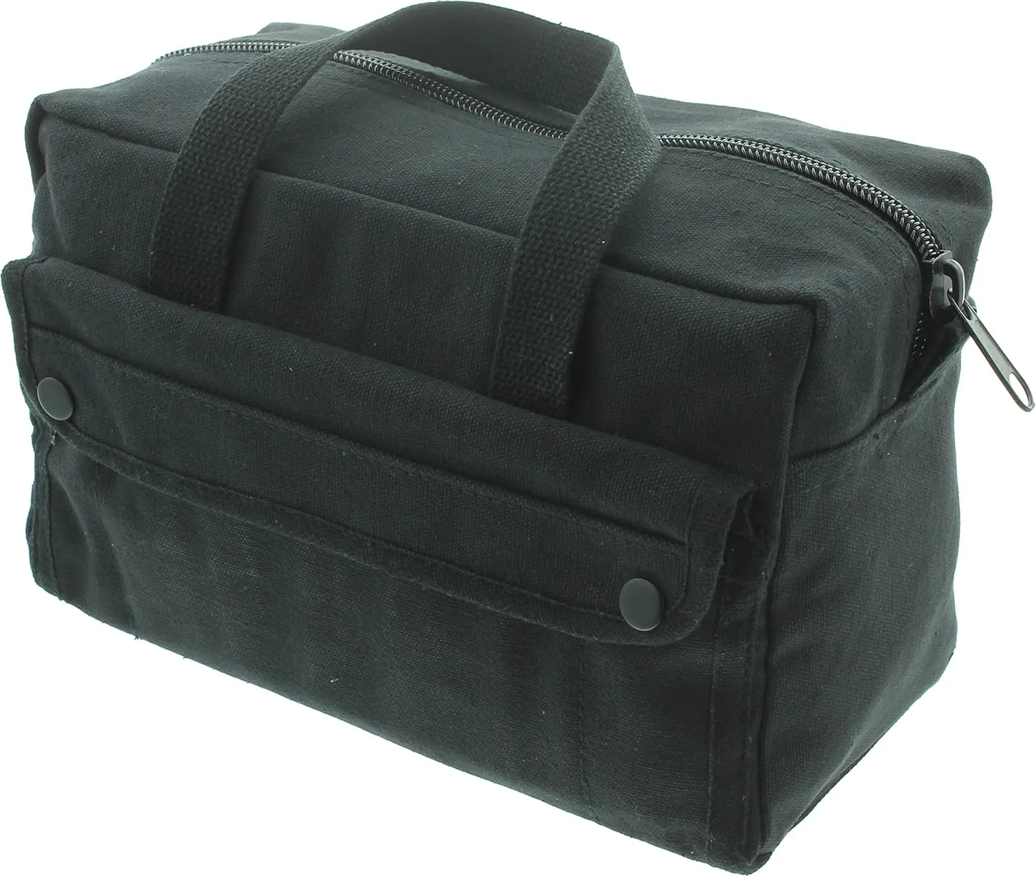 ARMYU Heavy Duty Small Tool Bag Tactical Cotton Canvas Mechanics Bag, 11" x 7" x 6", Black