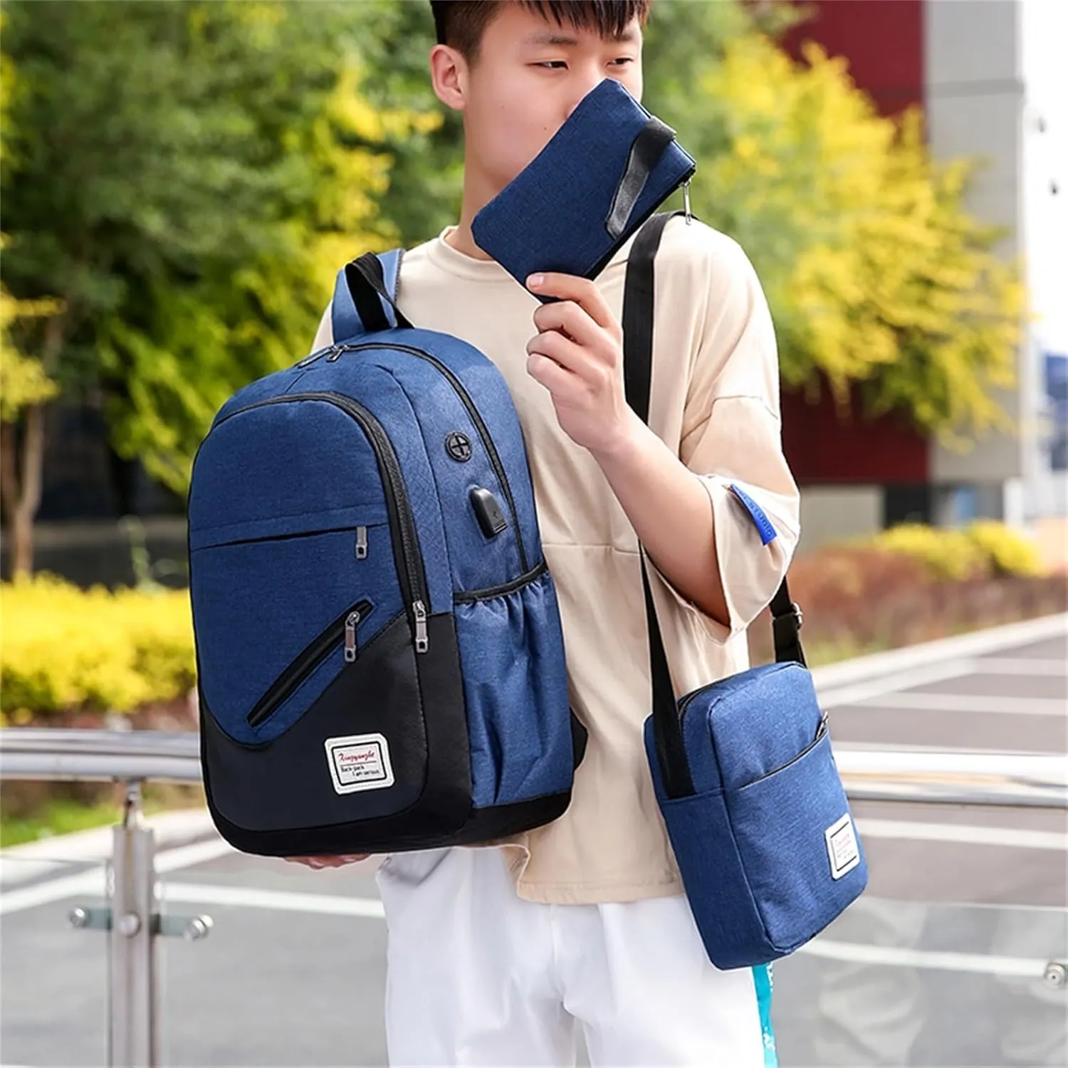 Backpack Purse for Women Medium Size Lightweight Travel School Shoulder Bags Designer Backpack Purse for Women(Blue)