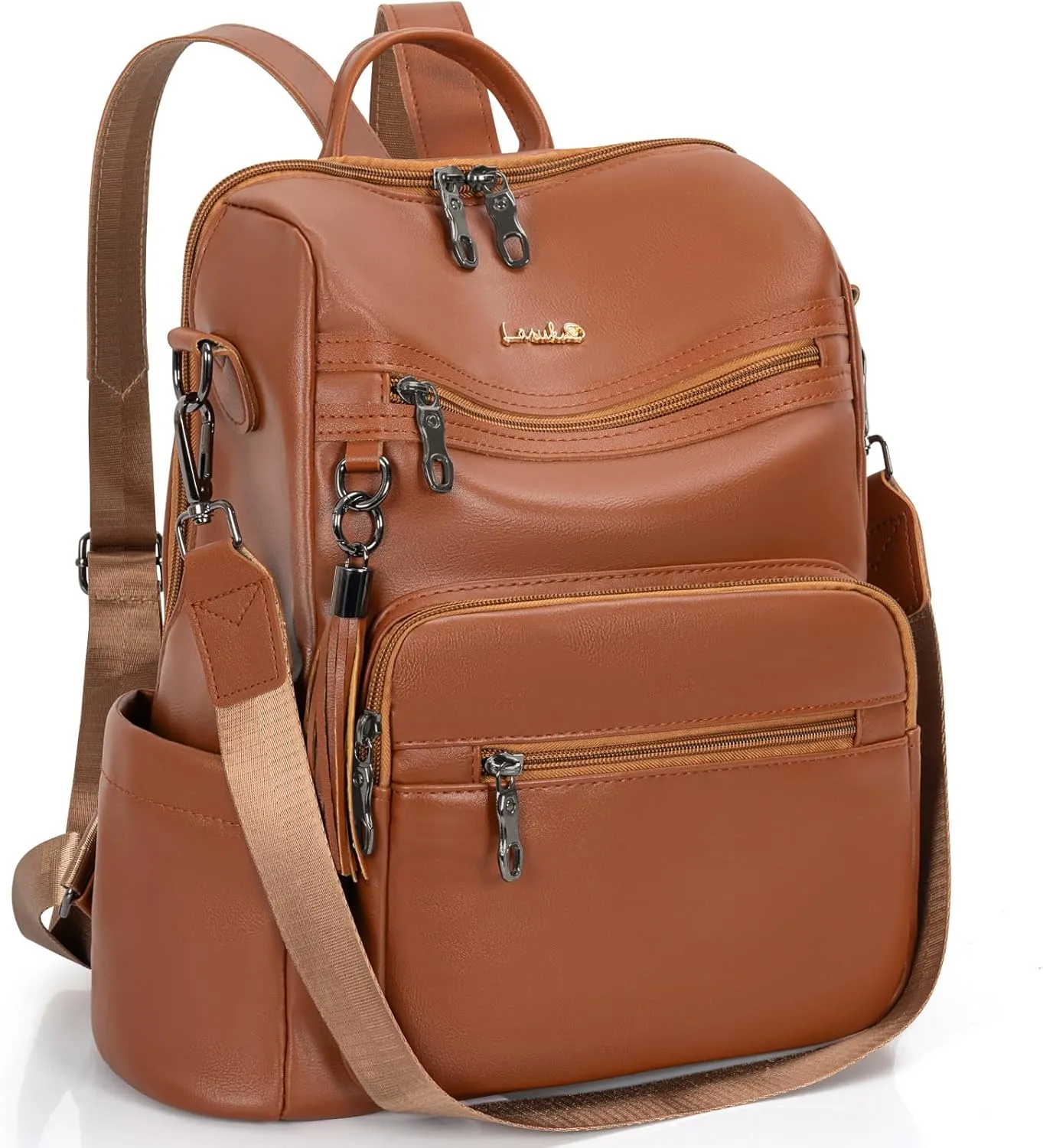 Backpack Purse for Women Travel Convertible Shoulder Tassel Bag Ladies Work Travel Handbags
