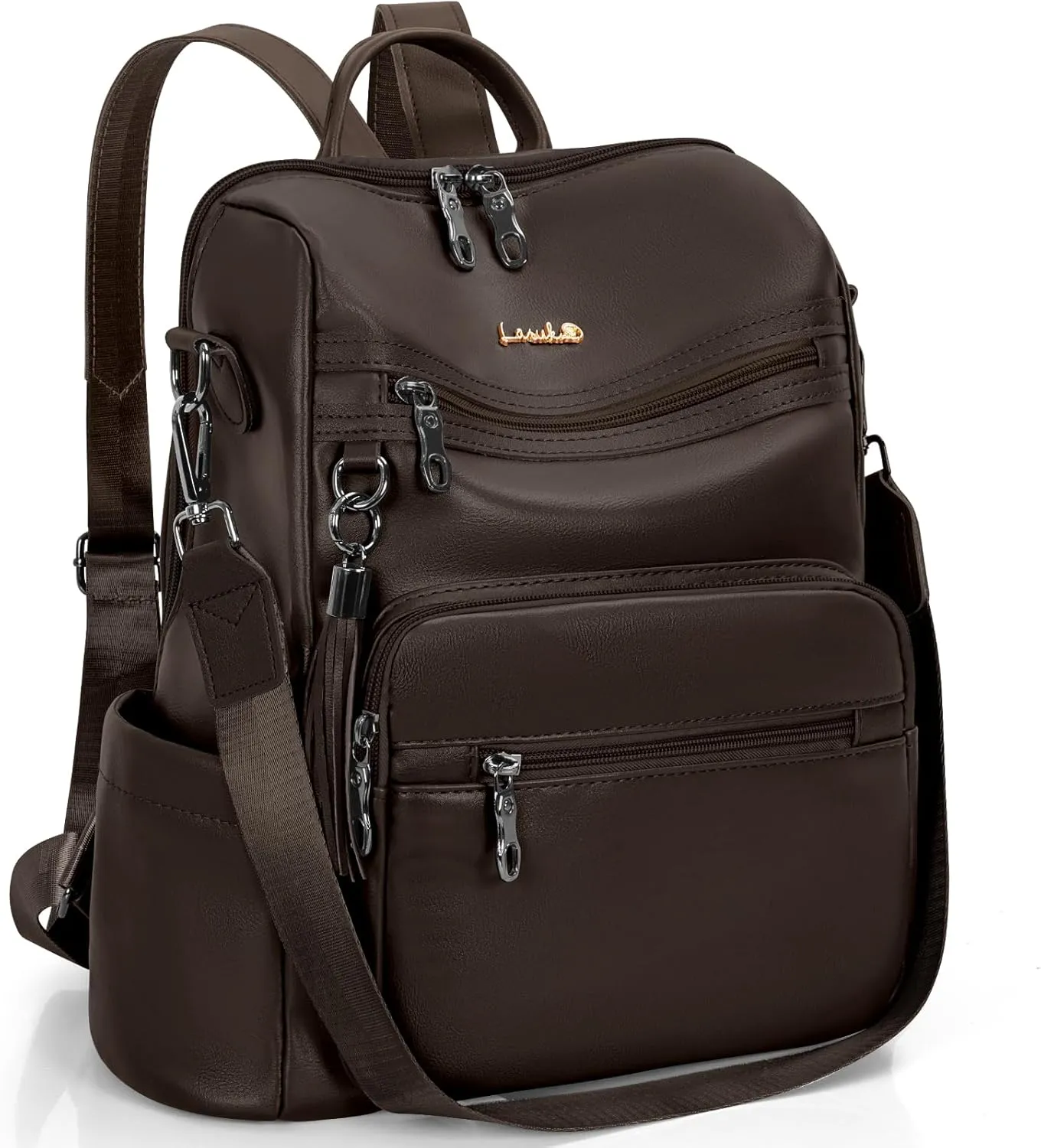 Backpack Purse for Women Travel Convertible Shoulder Tassel Bag Ladies Work Travel Handbags