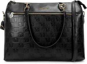 Badgley Mischka Madalyn Vegan Leather Travel Tote Weekender Bag