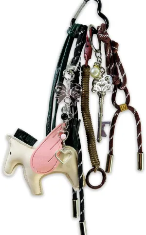 Bag Charms Purse Charm for Handbags Bogg Bags, Cute Keychain Bag Accessories Miltiple Key Chain for Women Girl
