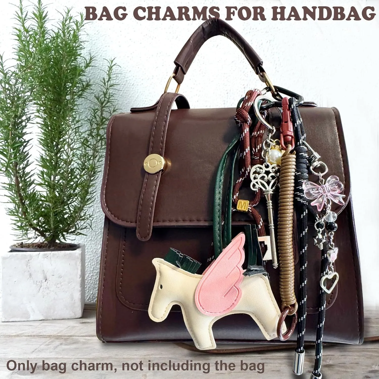 Bag Charms Purse Charm for Handbags Bogg Bags, Cute Keychain Bag Accessories Miltiple Key Chain for Women Girl