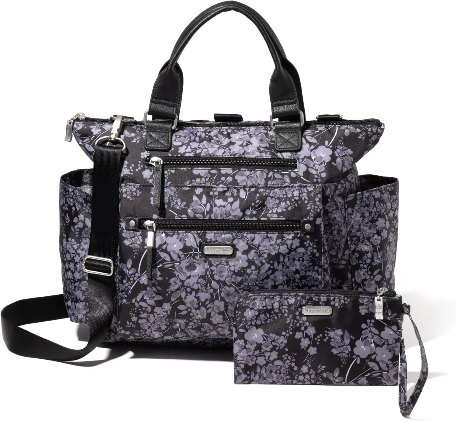 Baggallini 3-in-1 Convertible Backpack Handbag 15x12 Lightweight Travel Bag Crossbody Zippered Tote W/RFID Phone Wristlet