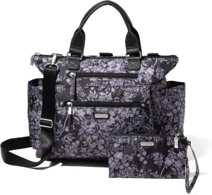 Baggallini 3-in-1 Convertible Backpack Handbag 15x12 Lightweight Travel Bag Crossbody Zippered Tote W/RFID Phone Wristlet