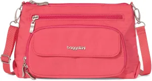Baggallini Original Everyday 11x 7.5 Crossbody Bags for Women RFID Protected Lightweight Nylon Zippered Travel Purse