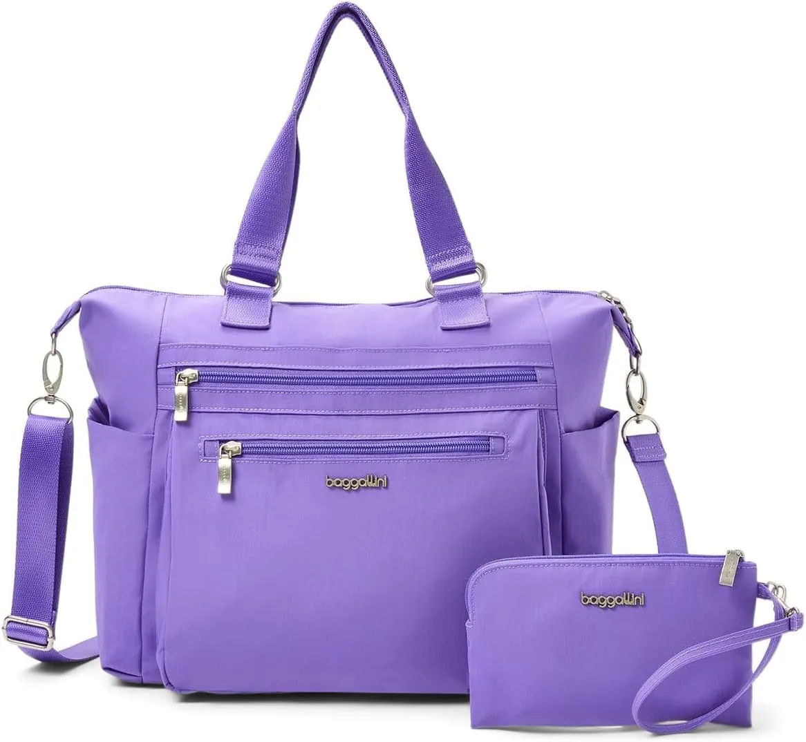 Baggallini Trifecta Convertible Backpack Crossbody Tote Bag-11x12 Lightweight Travel Bag W/RFID Phone Wristlet