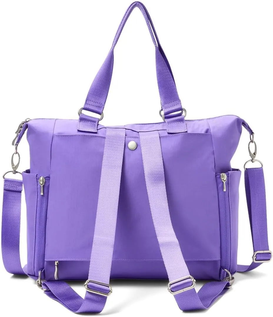 Baggallini Trifecta Convertible Backpack Crossbody Tote Bag-11x12 Lightweight Travel Bag W/RFID Phone Wristlet