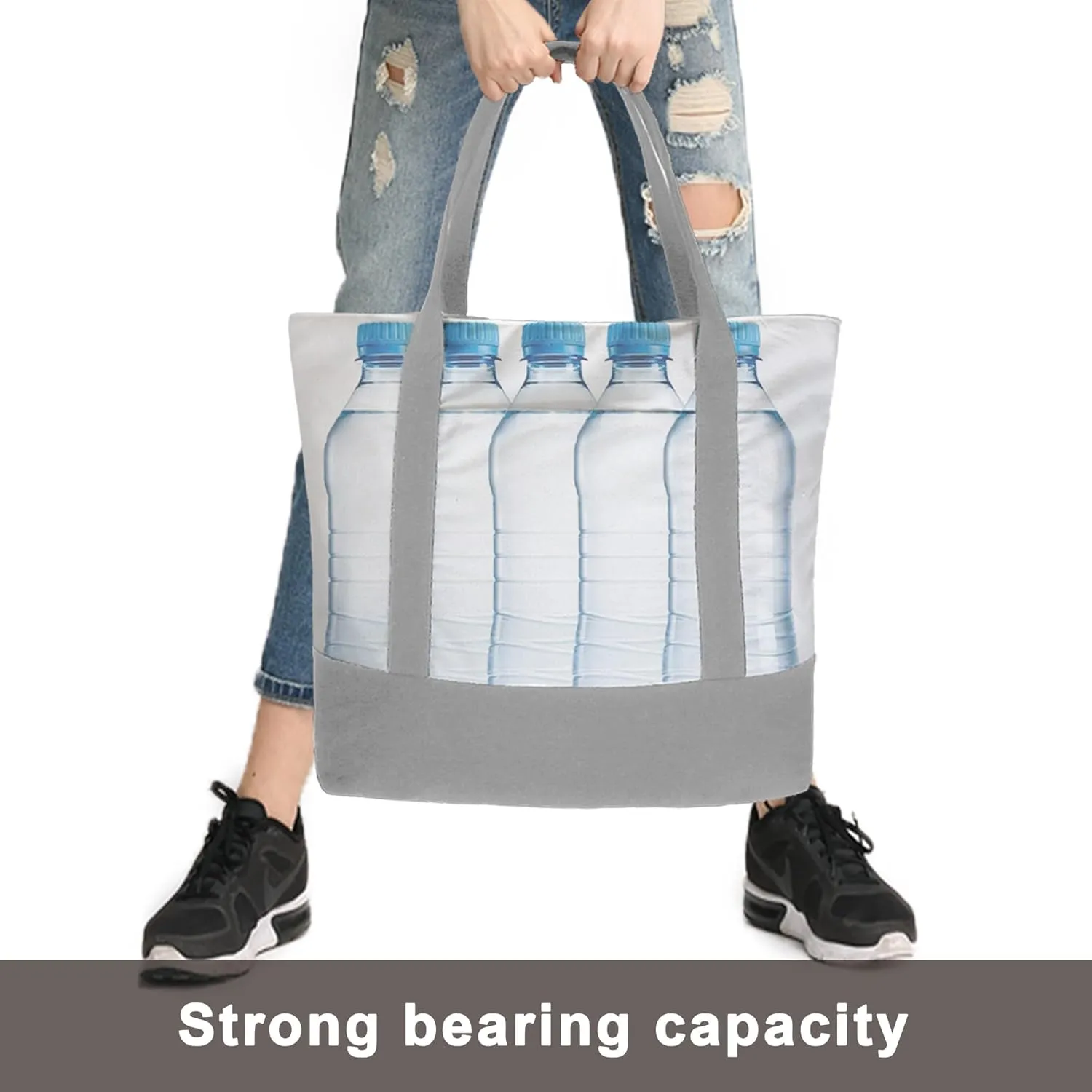 BeeGreen 3,6,8,12 Pack 12OZ Canvas Tote Bags for Women Large DIY Tote Bags Bulk with Handles