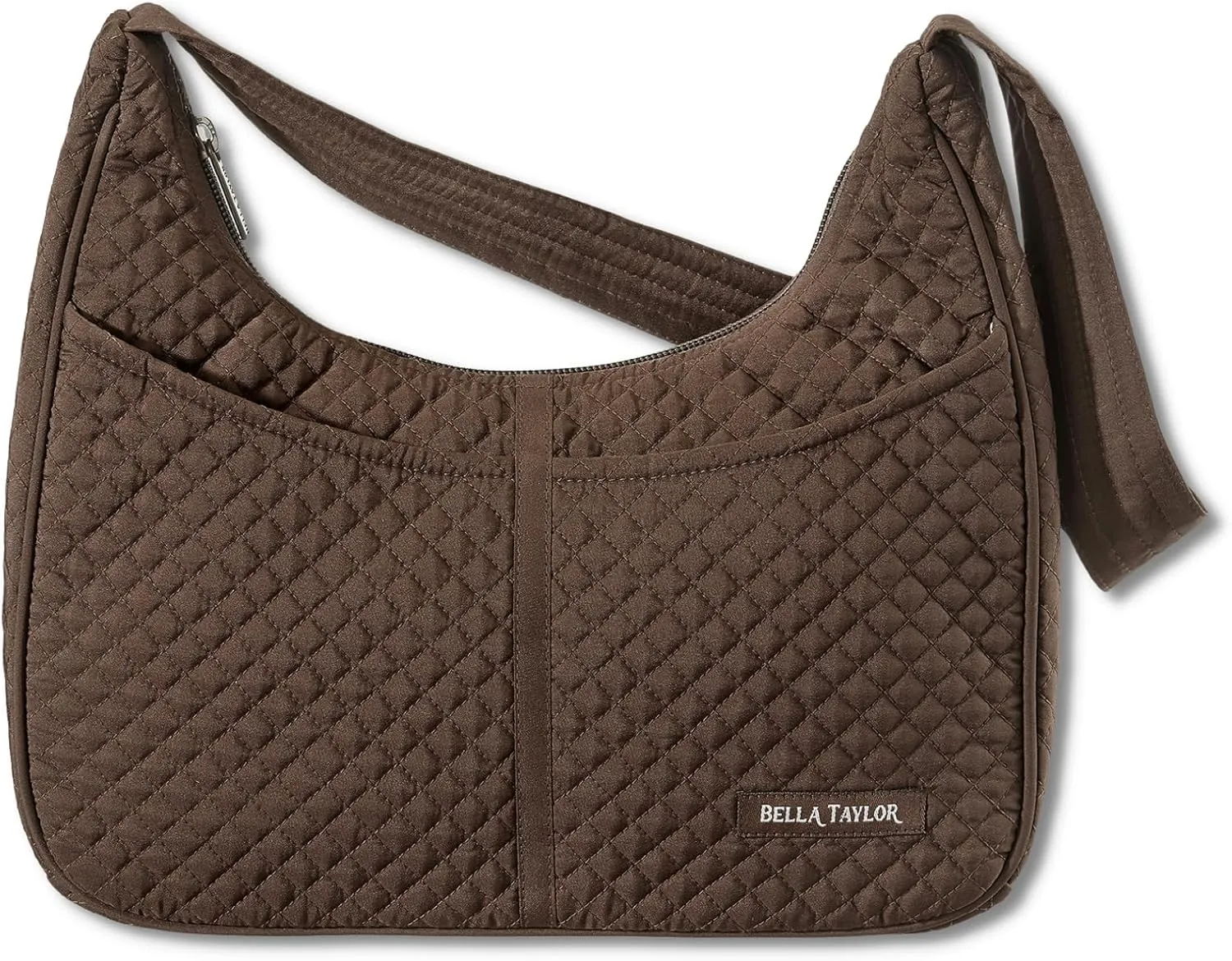 Bella Taylor Blakely - Hobo Shoulder Bag for Women - Lightweight Quilted Fabric Purse with Pockets