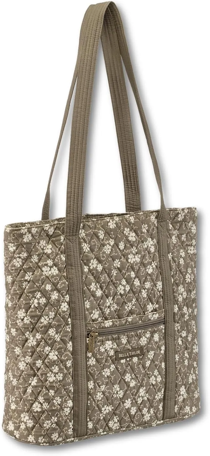 Bella Taylor Large Tote | Lightweight Quilted Fabric Tote Bags for Women