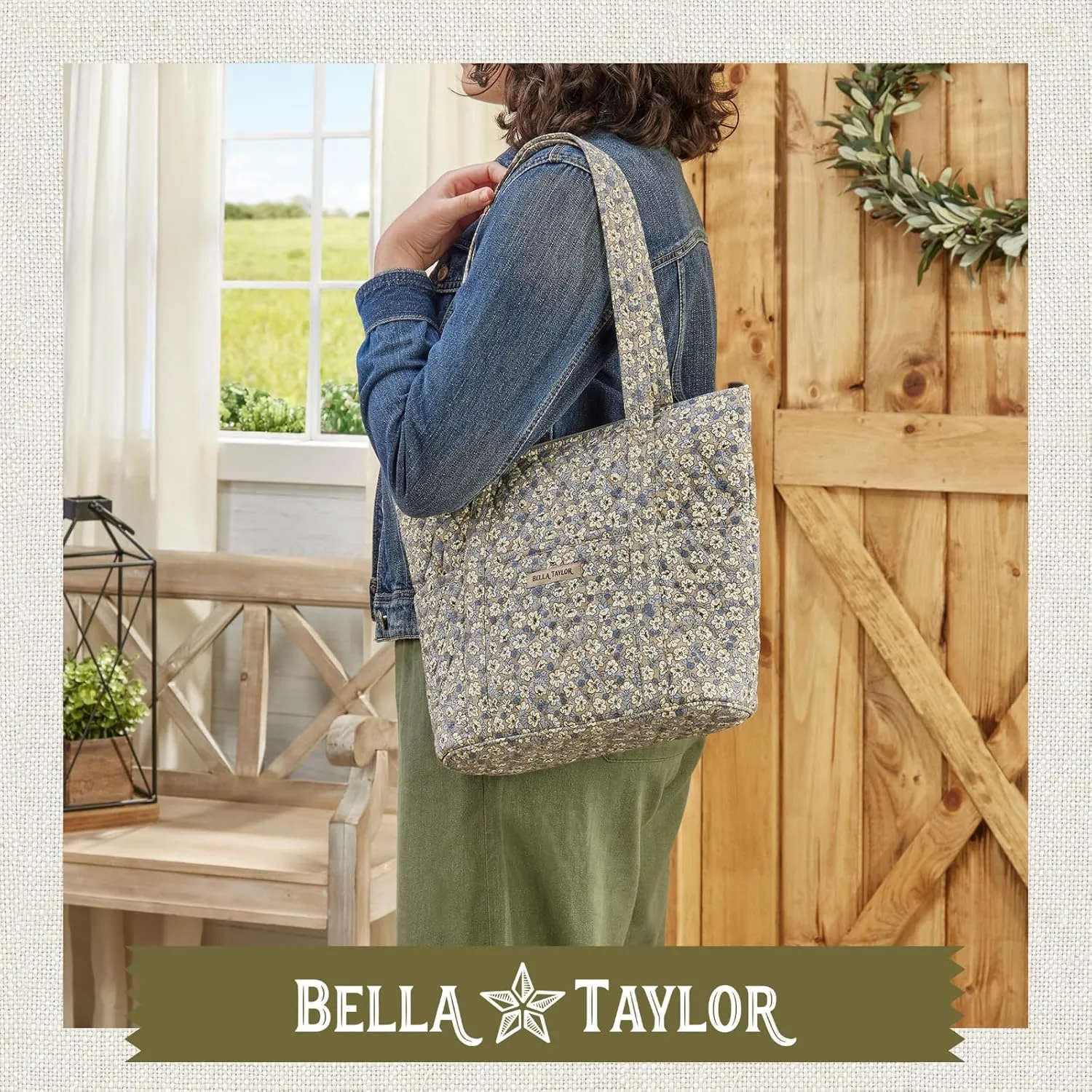 Bella Taylor Stride Tote | Lightweight Quilted Fabric Handbags for Women