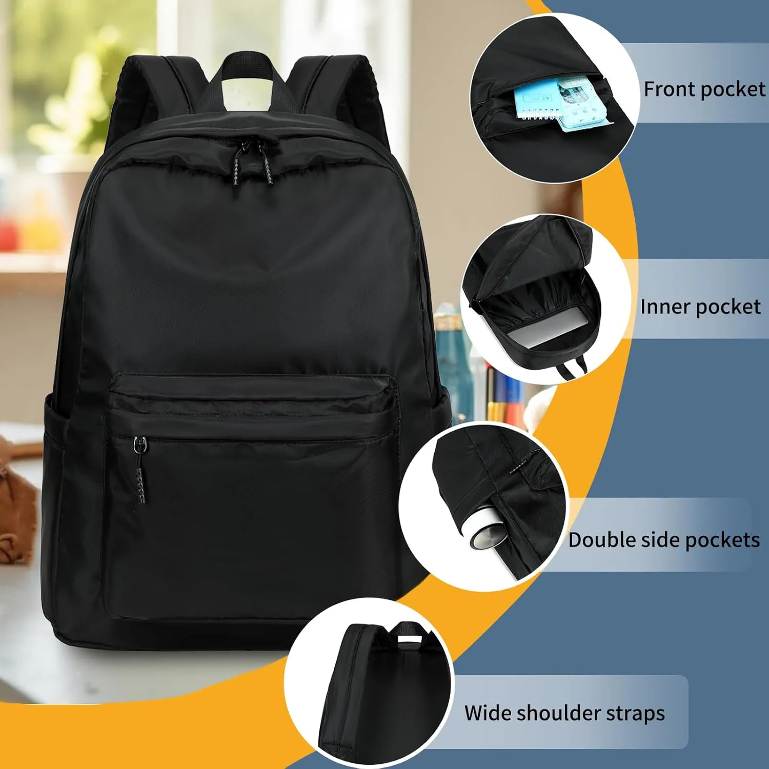 Bluboon Bookbags School Backpack Laptop Schoolbag for Teens Girls High School