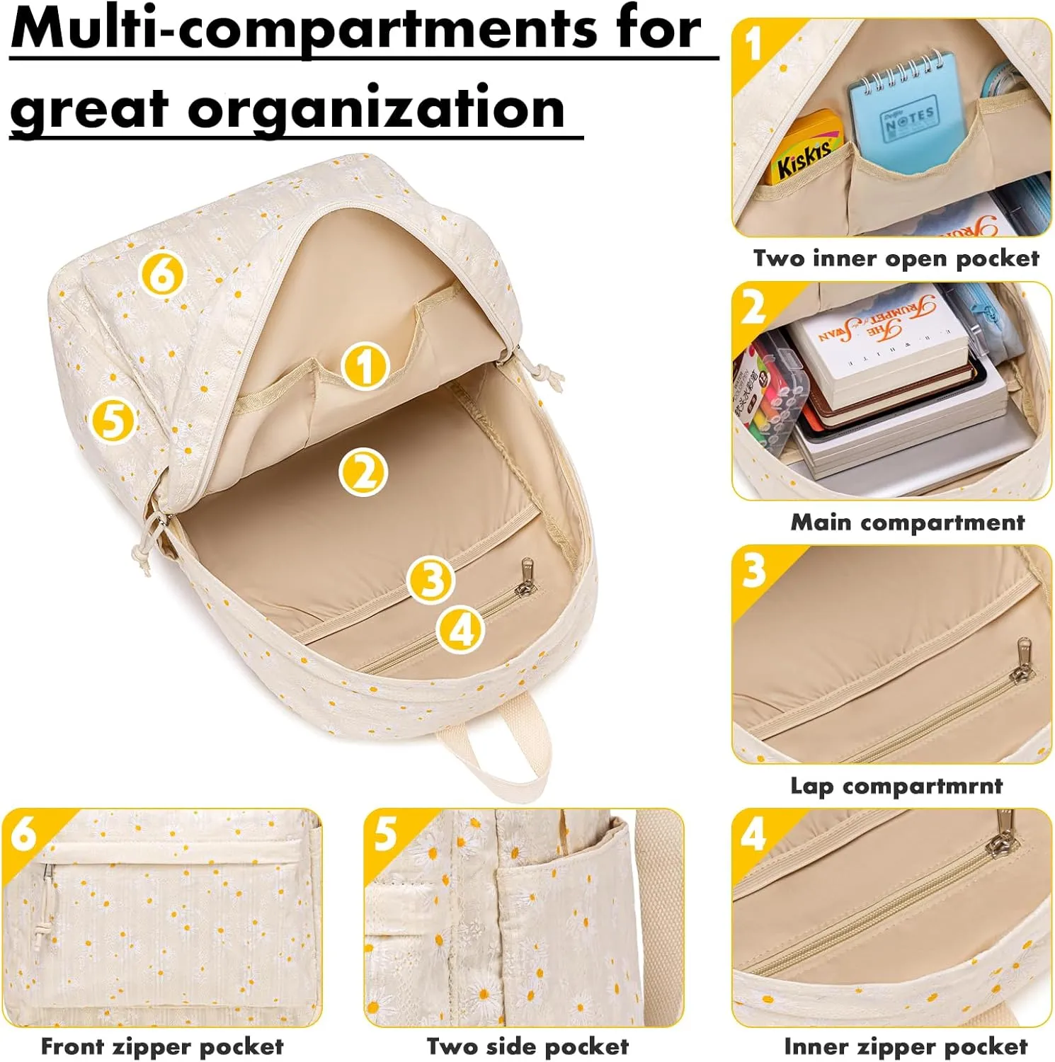 Bluboon School Backpack Teens Girls Boys Kids School Book Bags with Lunch Box Pencil Bag