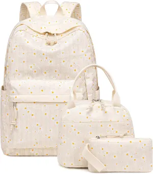 Bluboon School Backpack Teens Girls Boys Kids School Book Bags with Lunch Box Pencil Bag