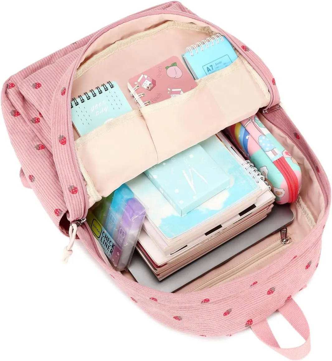 Bluboon School Backpack Teens Girls Boys Kids School Book Bags with Lunch Box Pencil Bag