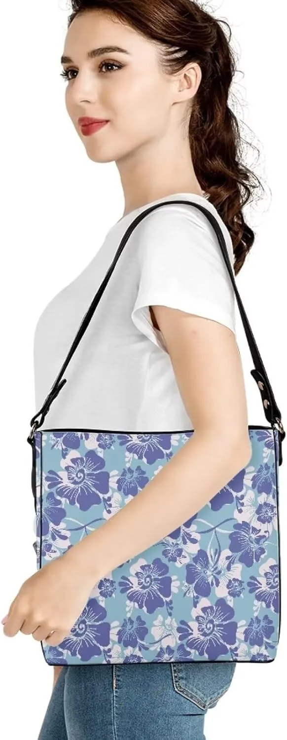 Bucket Bag Crossbody Bag Summer Purse Shoulder Bags Crossbody Purses PU Leather Tote Bag with 2 Detachable Straps