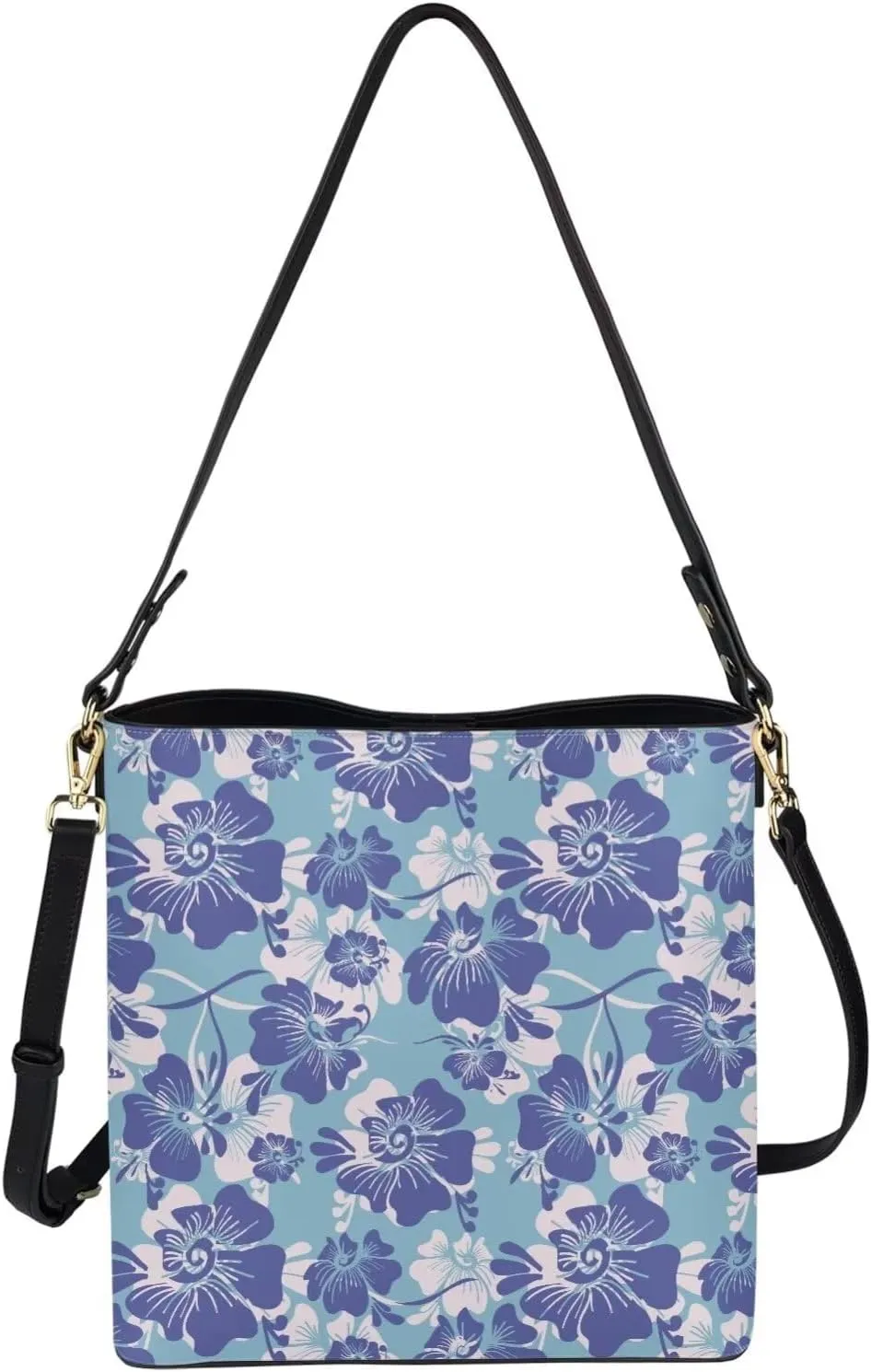 Bucket Bag Crossbody Bag Summer Purse Shoulder Bags Crossbody Purses PU Leather Tote Bag with 2 Detachable Straps
