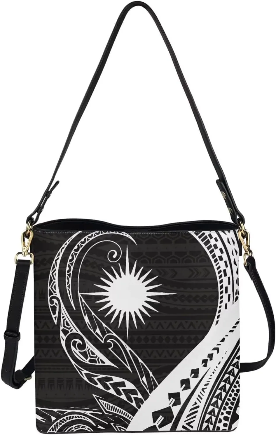 Bucket Bag Crossbody Bag Summer Purse Shoulder Bags Crossbody Purses PU Leather Tote Bag with 2 Detachable Straps