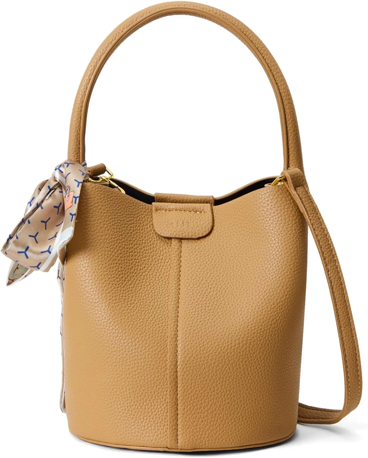 Bucket Bags for Women, Vegan Leather SMALL Crossbody Bags, Trendy Top-handle purses with 2 Removable Shoulder Straps