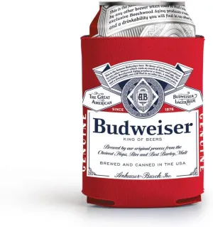 Budweiser Signature 12 Ounce Can Cooler - Set of 2