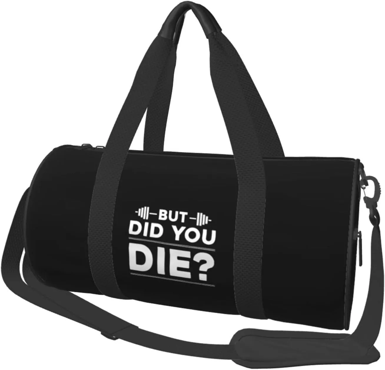 But Did You Die Convertible Garment Bag with Shoulder Strap, Carry on Garment Duffel Bag for Men Women - Rolling Foldable for Travel Luggage Bags (Black)