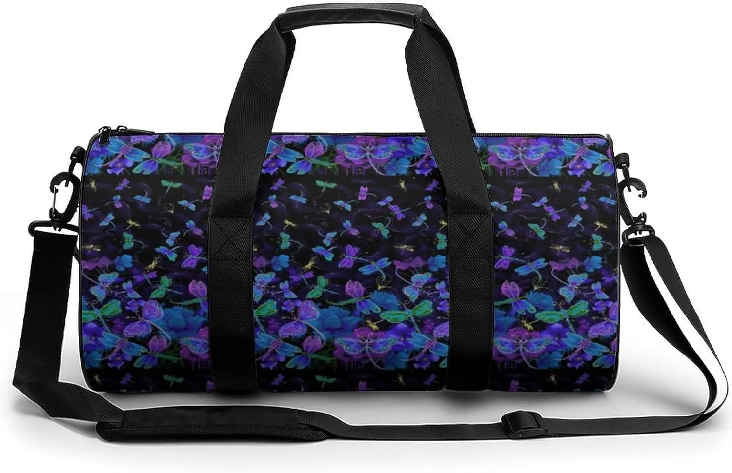 Butter-flys Duffelbag Utility Bags Lightweight Duffel Bag Convertible Duffle Gym Bag Outdoor Tote Bags Gym Satchel 17.7in/9in/9in