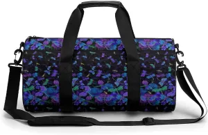 Butter-flys Duffelbag Utility Bags Lightweight Duffel Bag Convertible Duffle Gym Bag Outdoor Tote Bags Gym Satchel 17.7in/9in/9in